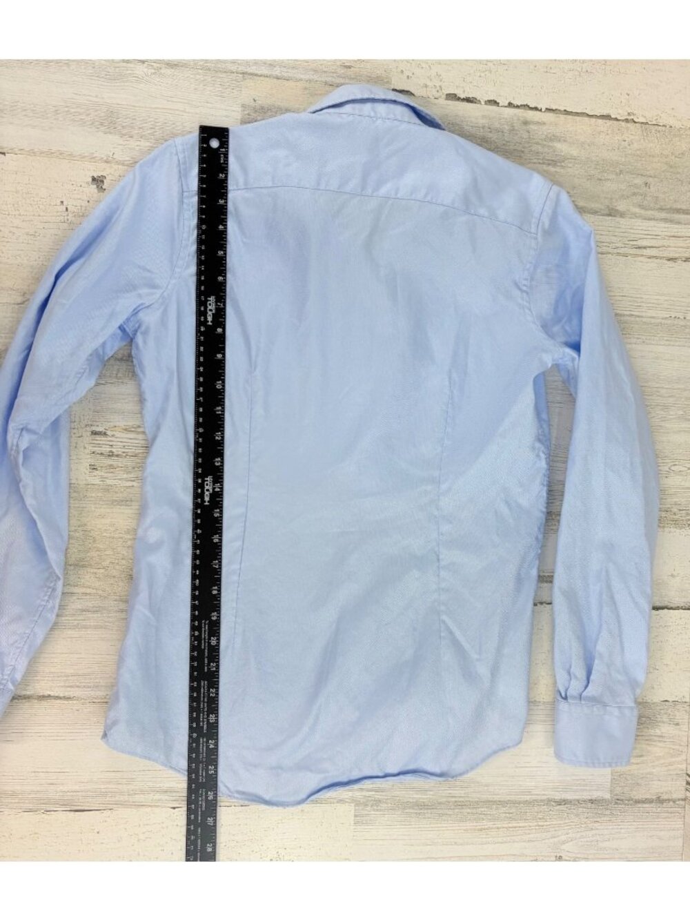 Ann Mashburn Icon Spread Shirt Sz M Sky Blue Roxford Oxford Button Down - Picture 11 of 12